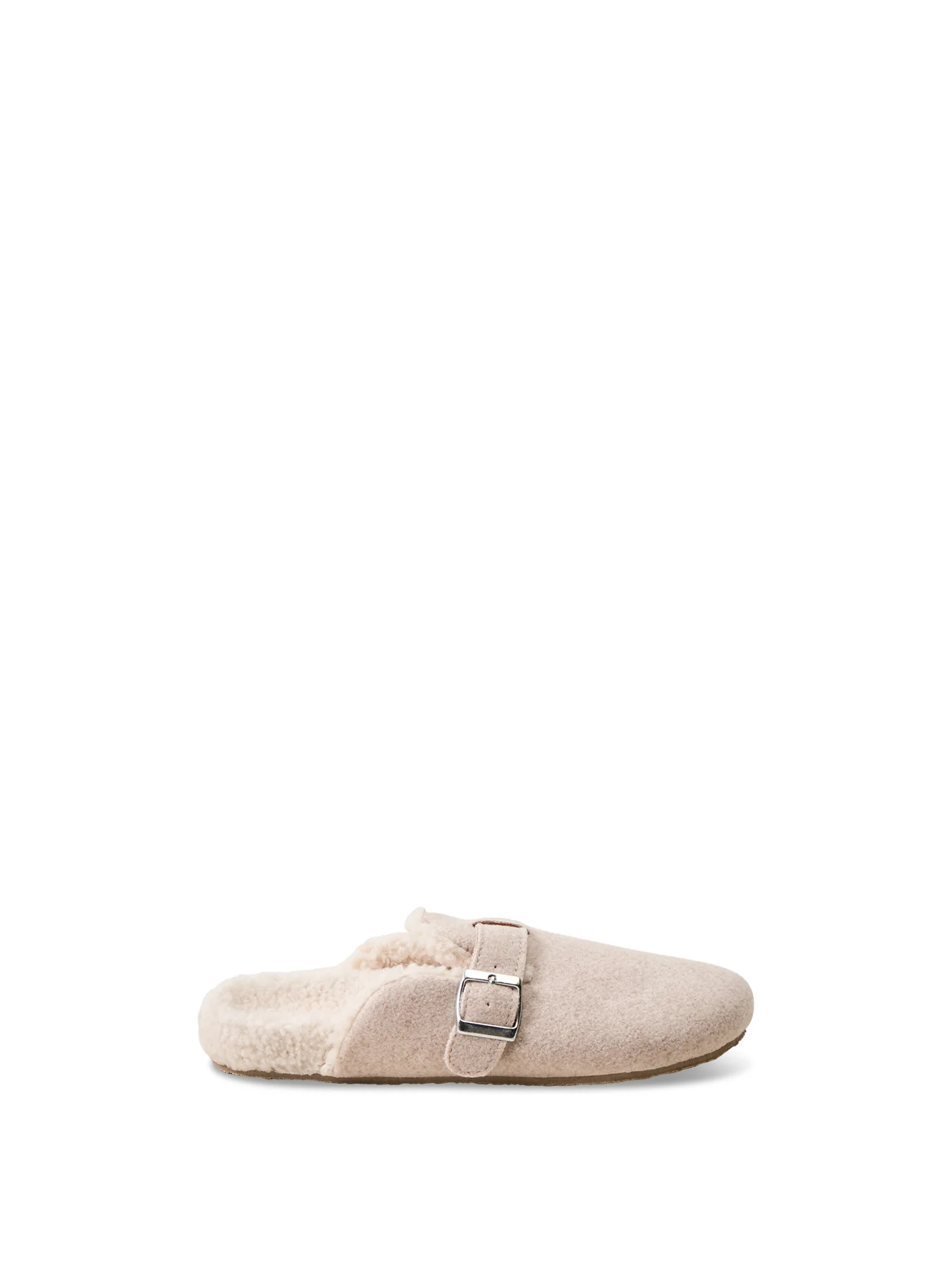 Felt Slipper with Borg Lining