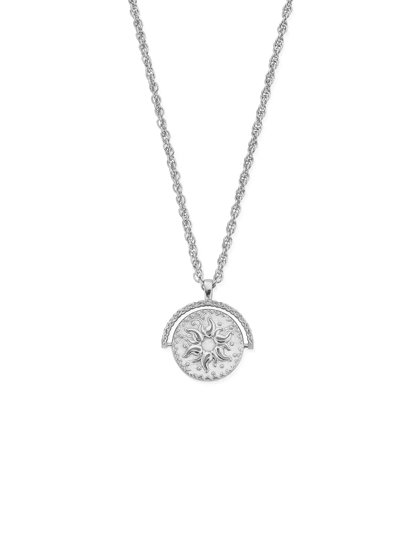 Renewal Spinner Sterling Silver Pendant Necklace
