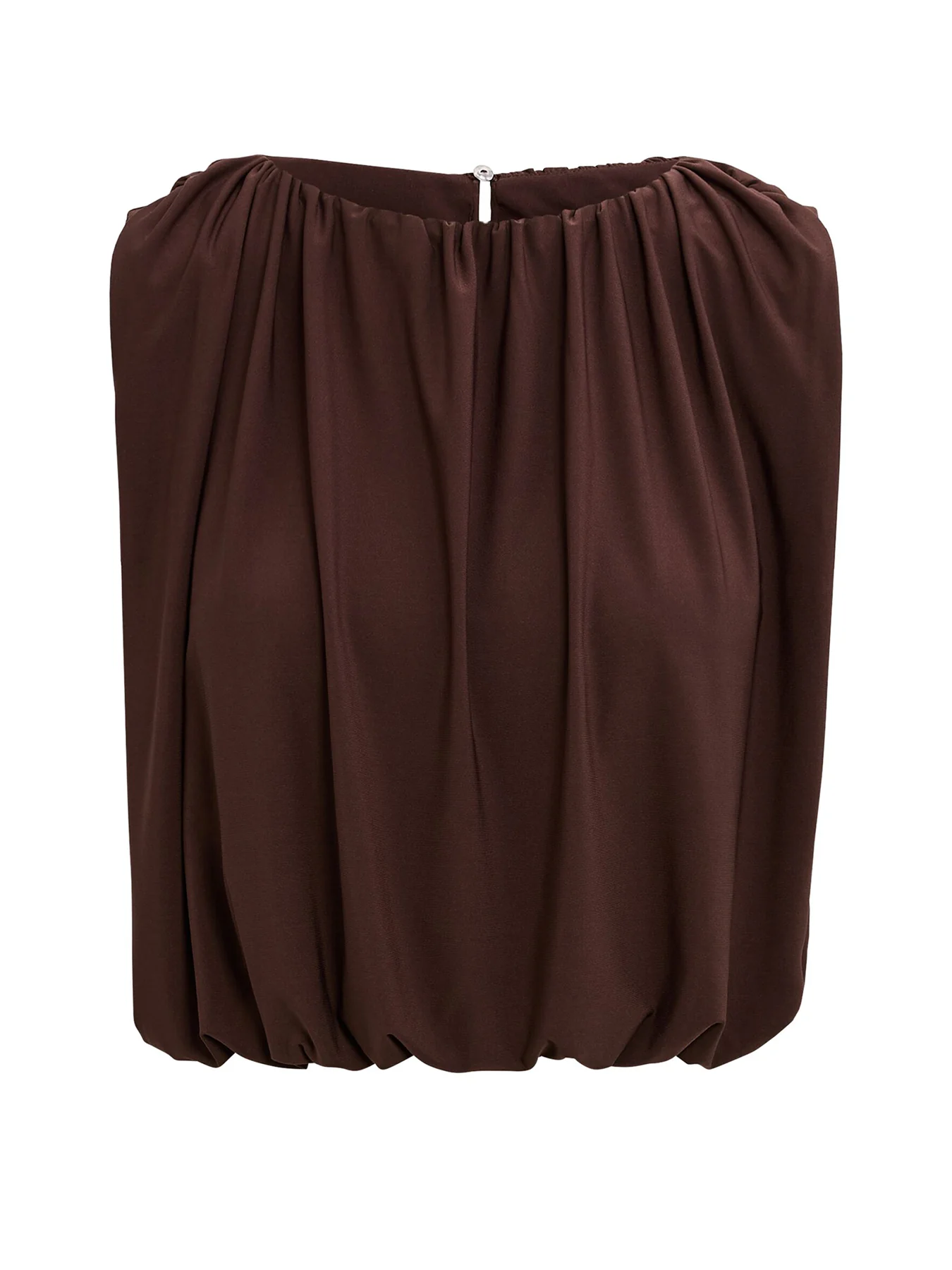 Sutton Sleeveless Bubble Top Brown