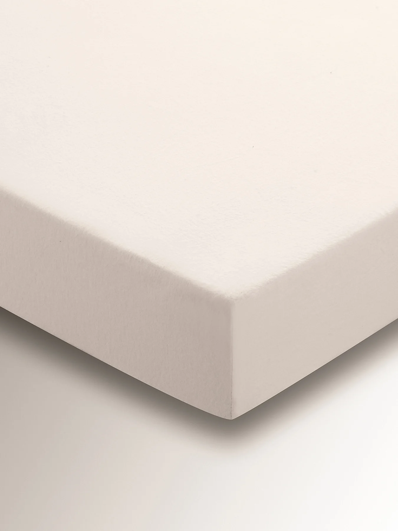 Ivory Brushed Cotton Fitted Sheet King