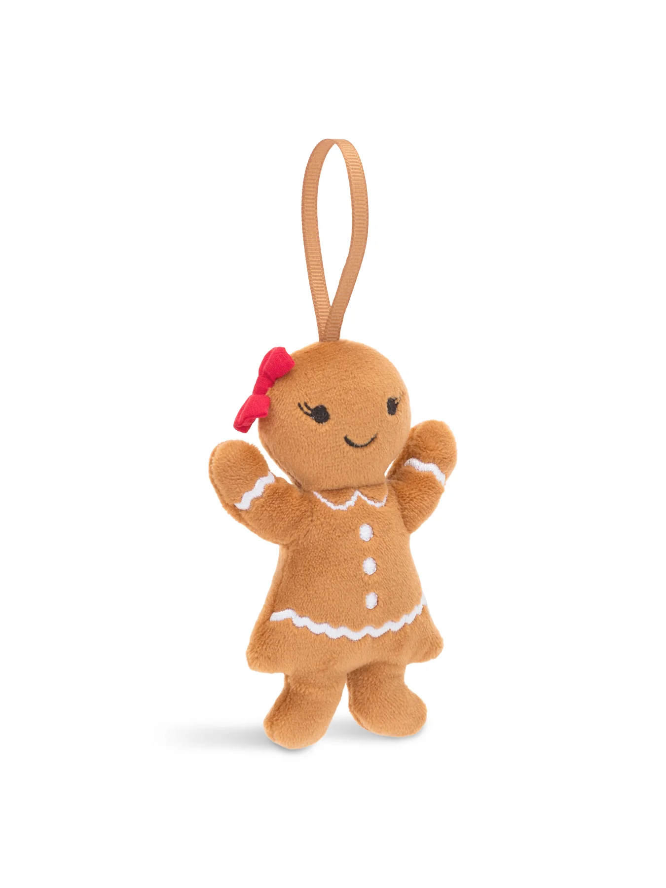 Festive Folly Gingerbread Ruby Hanging Decoration