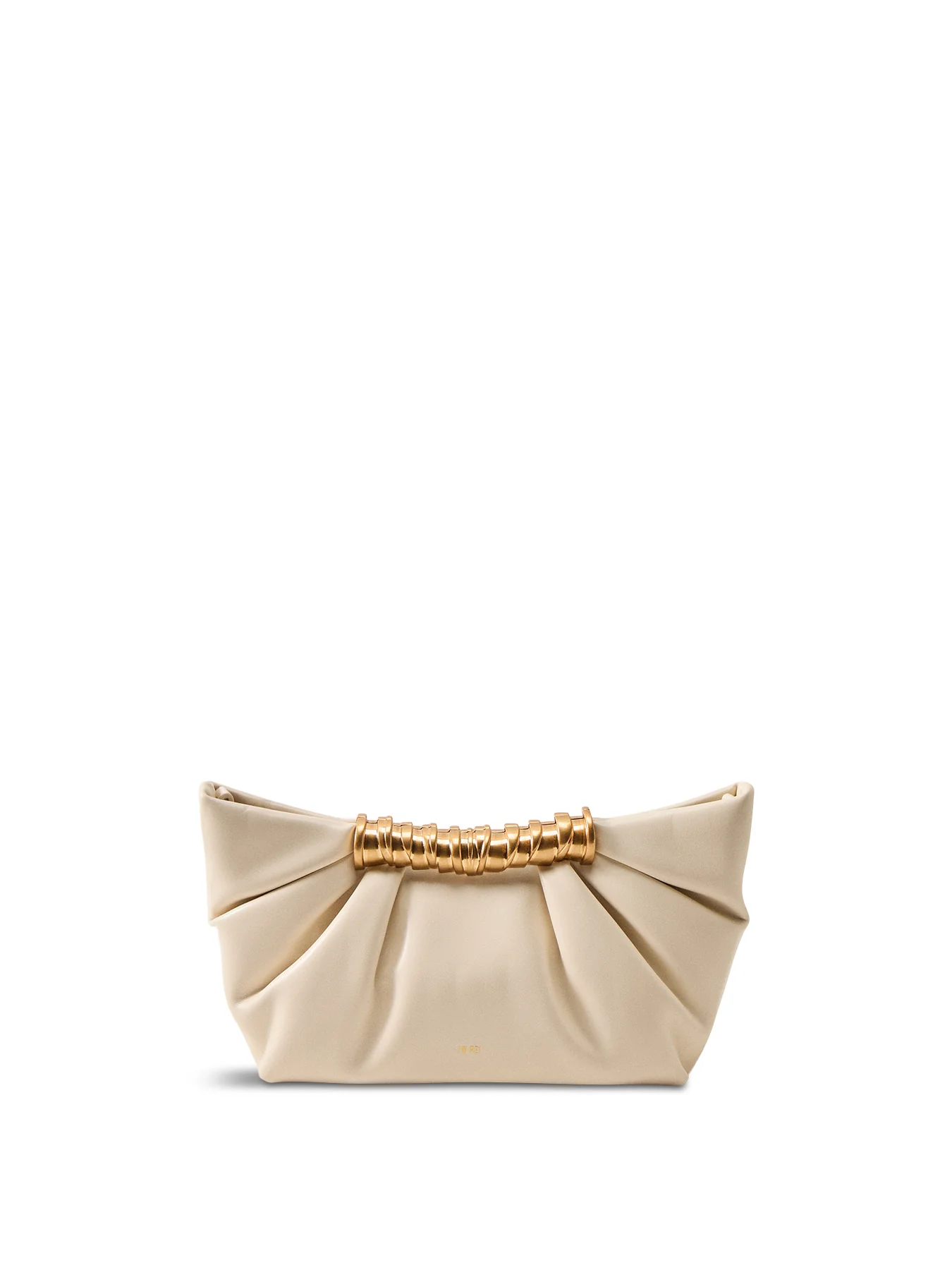 Leia Pleated Clutch Champagne