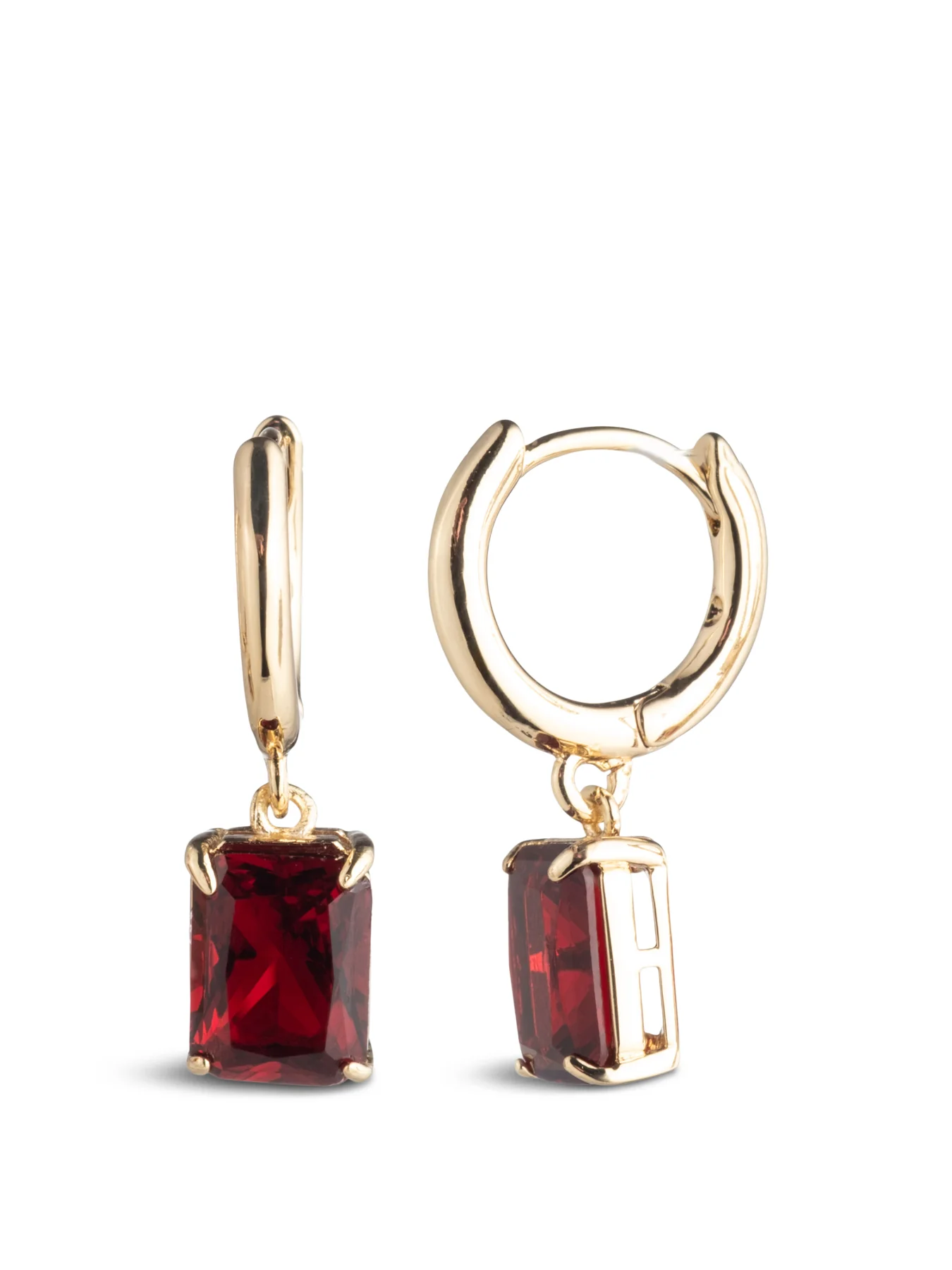 Huggie Pearl Drop Earrings