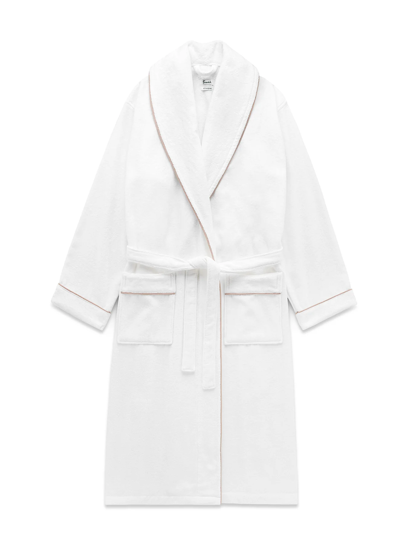 Claygate Bath Robe White/Blush