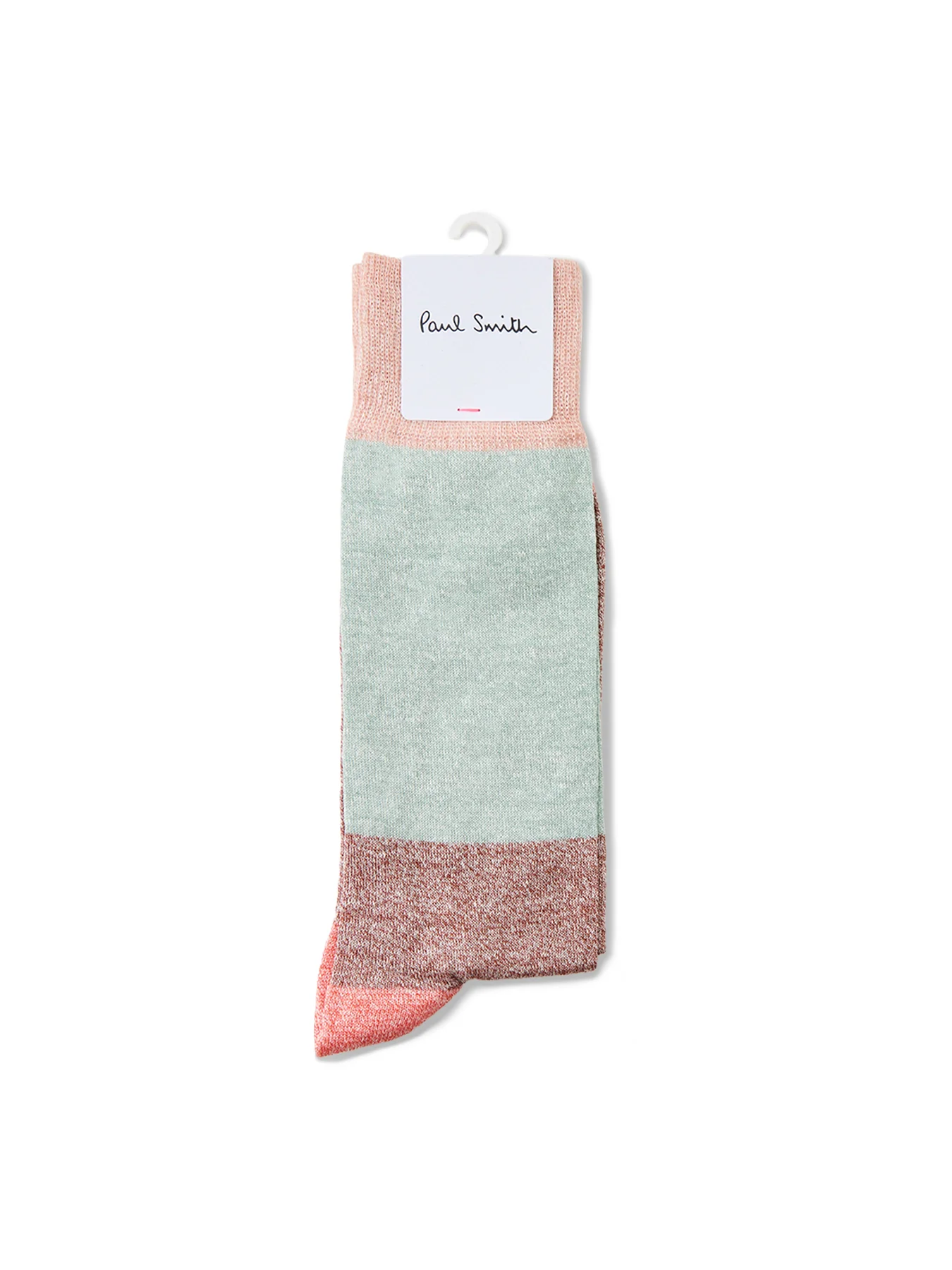 Colour Block Crew Socks Pink