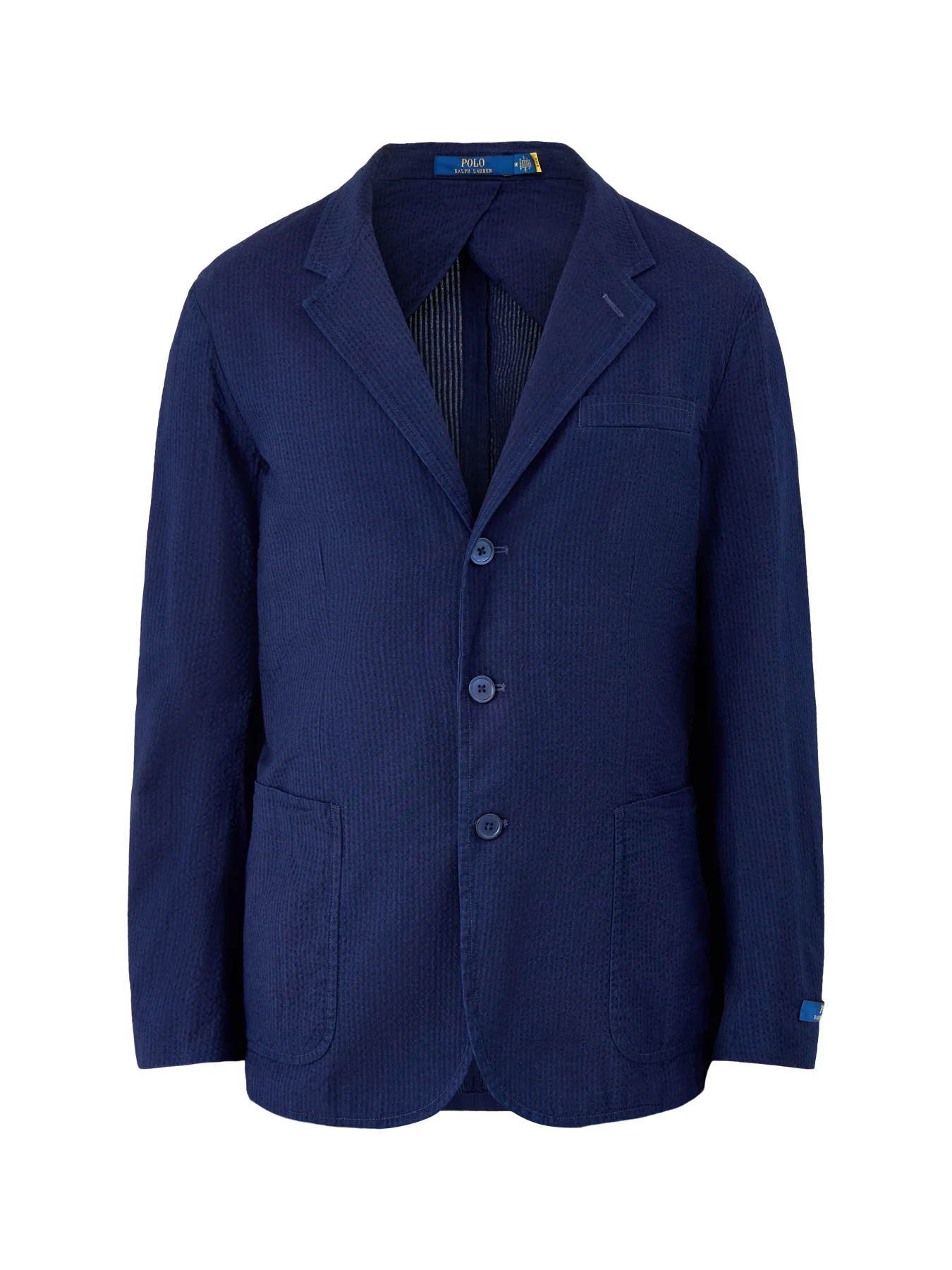 Seersucker Pinstripe Blazer Navy