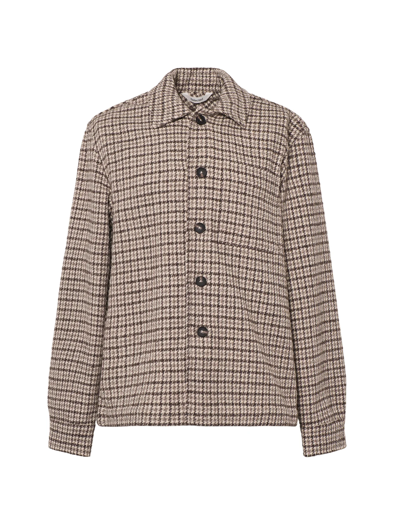 Wool Blend Undyed Overshirt Multi