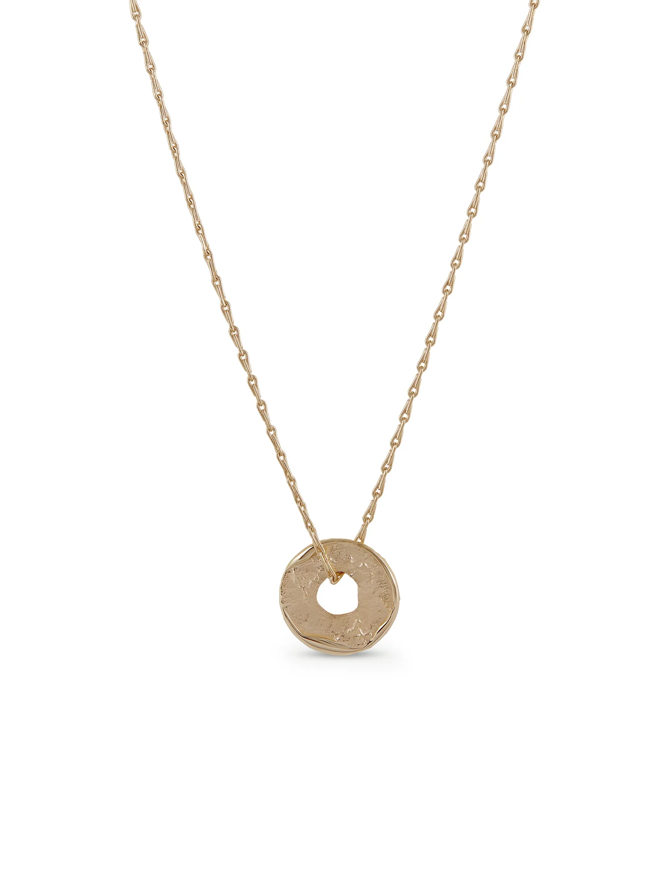 Natural Gold Plated Pendant Necklace